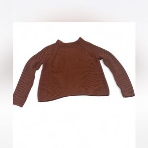 Athleta Chocolate Brown Cowl Neck Sweater